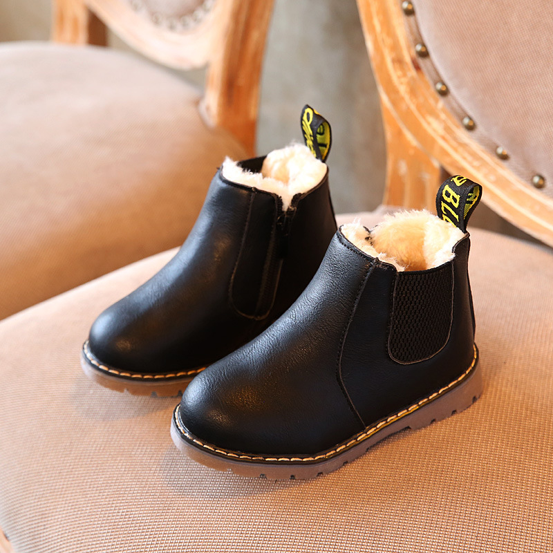 Retro Children's Shoes Autumn and Winter Martin Boots Fashion Children's Cotton Shoes - Image 7