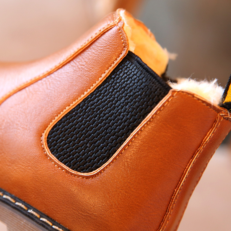 Retro Children's Shoes Autumn and Winter Martin Boots Fashion Children's Cotton Shoes - Image 8