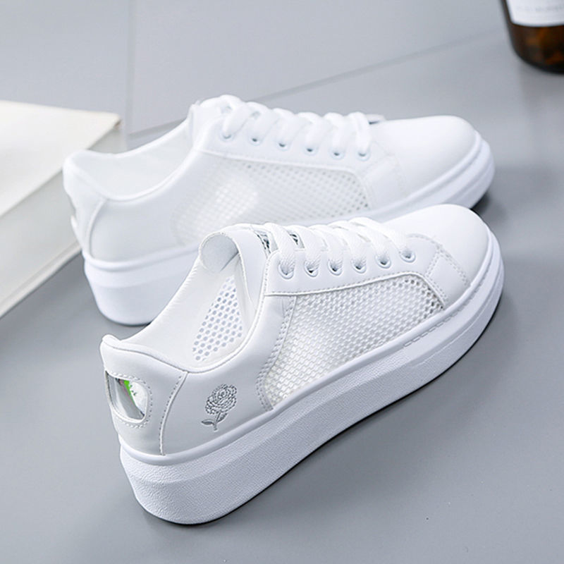 Spring And Autumn All-match Sneakers Student Breathable Net Shoes Flat Shoes - Image 3