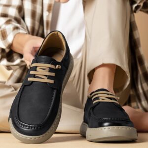 New Bean Shoes Thick Bottom Men's Shoes Slip-on British Casual Sneakers